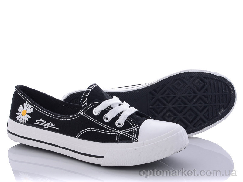 Купить Кеди жіночі 508 black Class Shoes чорний, фото 1