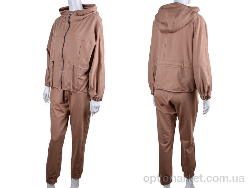 Купить Спортивний костюм жіночі 7515 кава Di.Va коричневий, фото 3