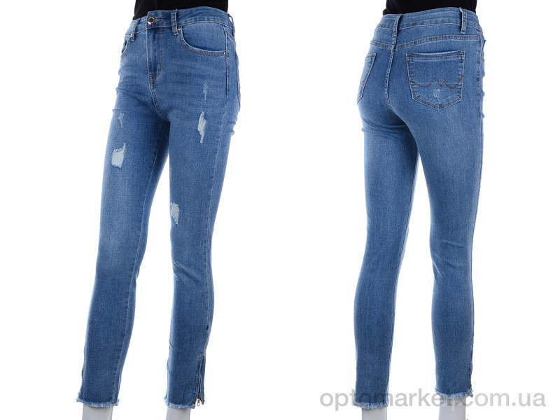 Купить Брюки женские DT621 blue New jeans голубой, фото 3