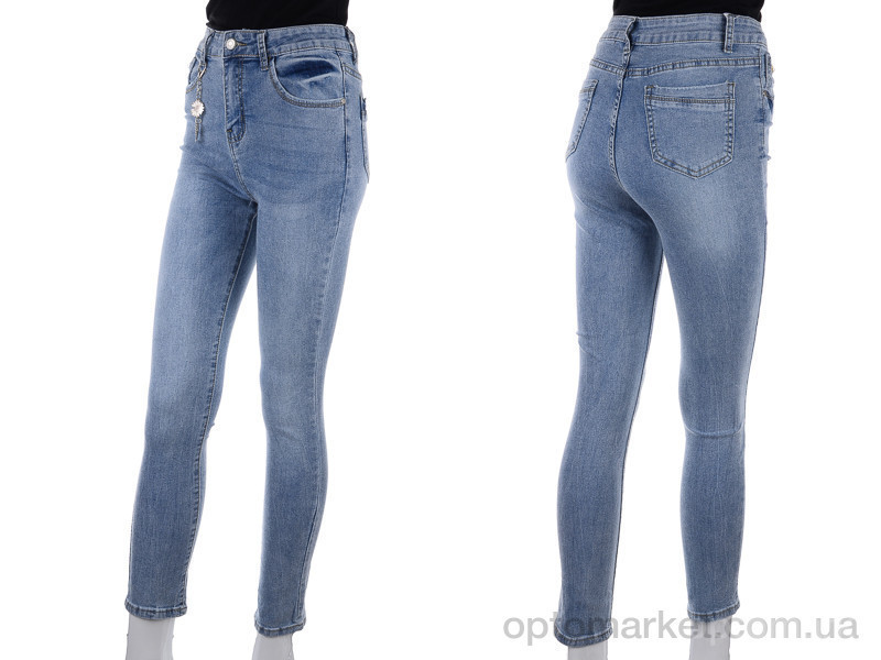 Купить Брюки женские DT628 blue New jeans голубой, фото 3