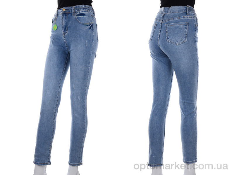 Купить Брюки женские DT645 blue New jeans голубой, фото 3