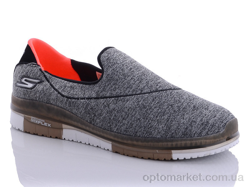 Купить Кросівки жіночі 10602 grey Skechers сірий, фото 2