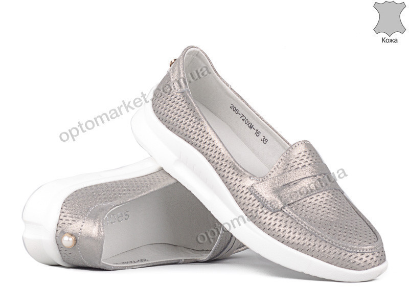 Купить Мокасины женские 143219 Allshoes графит, фото 2