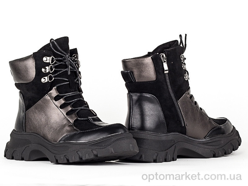 Купить Ботинки женские 148585 Fabio Monelli черный, фото 4