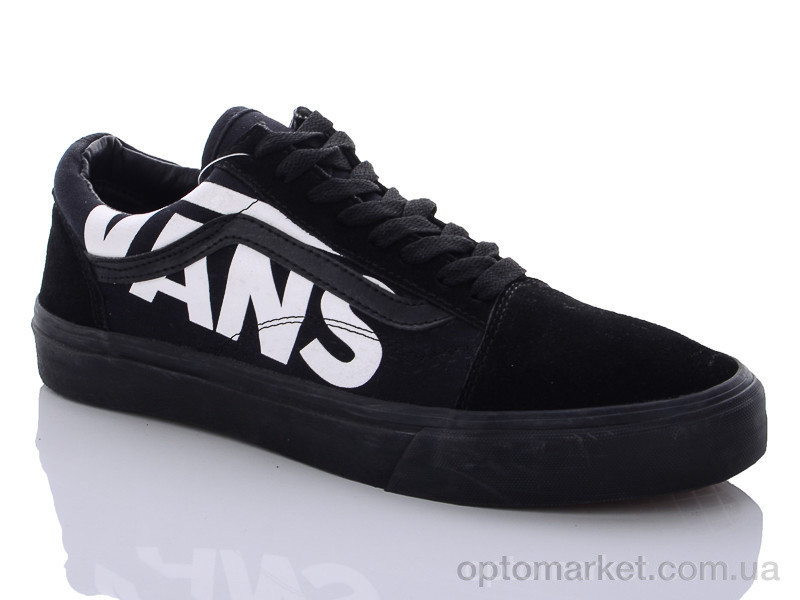 Купить Кросівки чоловічі 382A ALL black V-ans чорний, фото 2