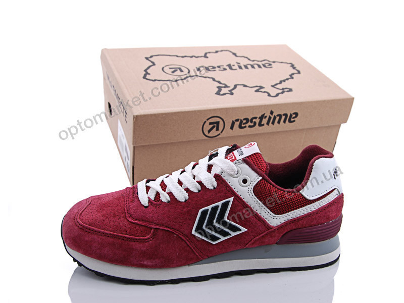 Купить Кроссовки женские A297-1(SWO18297) red-wine Restime бордовый, фото 2