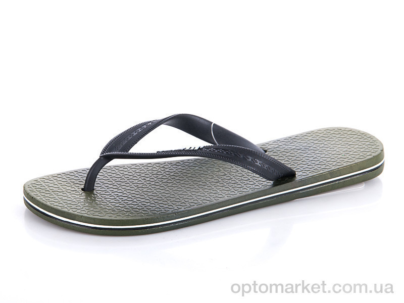 Купить Шлепки мужчины MML18169 black-army-white-black Razor хаки, фото 2