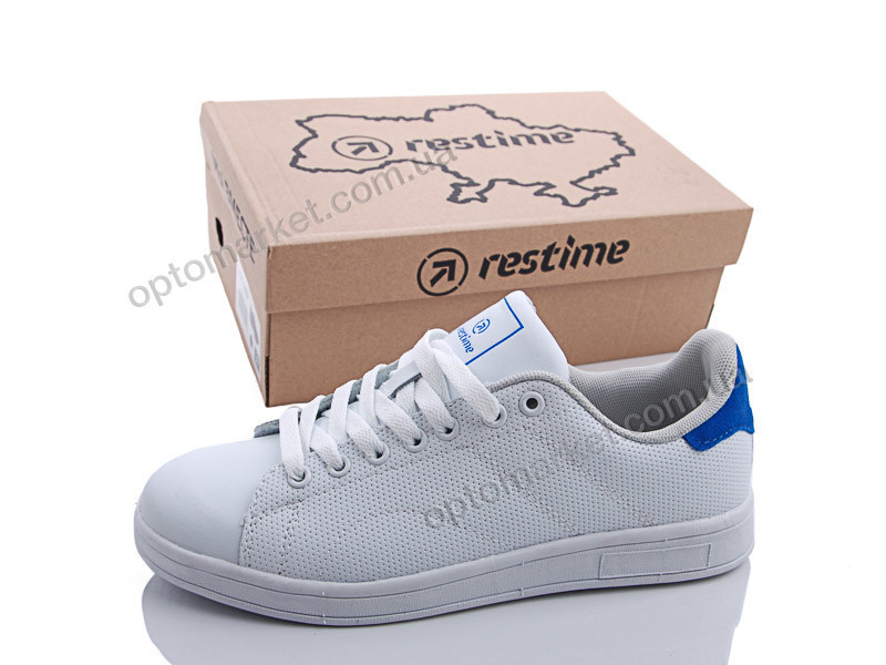 Купить Кроссовки женские PWB19558 white-turquoise Restime белый, фото 2