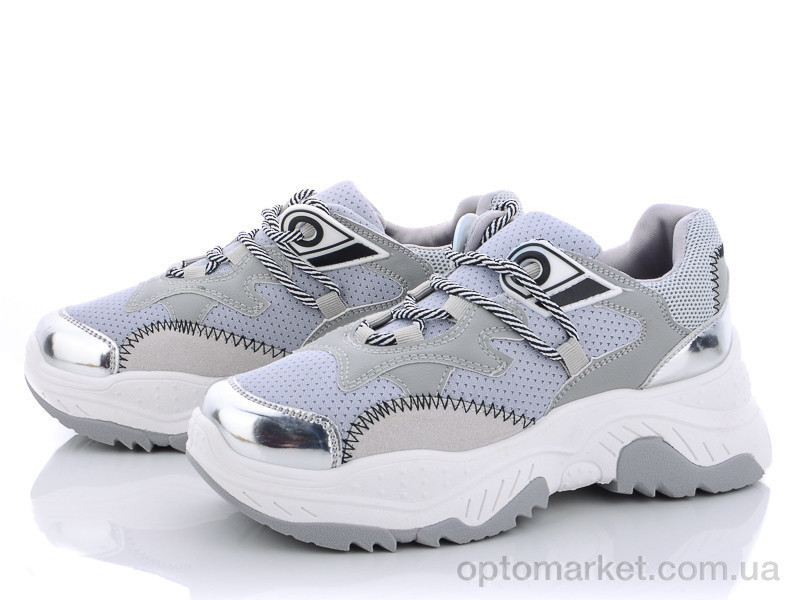 Купить Кросівки жіночі AKБ125 silver Class Shoes срібний, фото 2