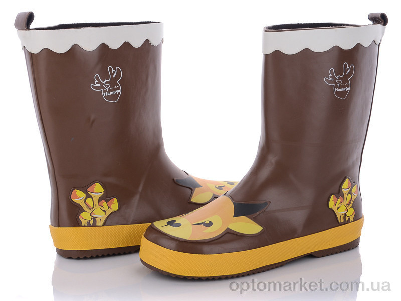 Купить Чоботи гумові дитячі HMY207 коричневый Hemuyu коричневий, фото 2