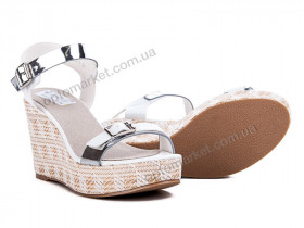 Купить Босоножки женские 125682 Allshoes белый