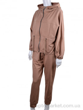 Купить Спортивний костюм жіночі 7515 кава Di.Va коричневий