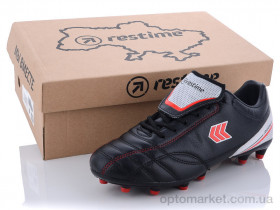 Купить Футбольная обувь детские DW020313-2 black-red-silver Restime черный
