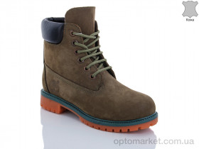 Купить Ботинки женские W-103-H Timberland зеленый