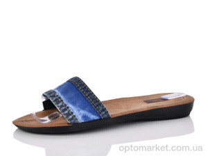 Купить Шльопанці жіночі 0004-6 синій Flex синій