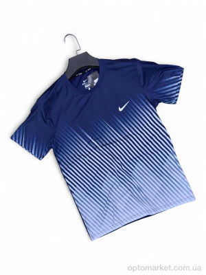Футболка чоловічі 001-3 d.blue N.ke синій  оптом от Optomarket