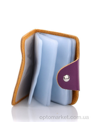 Візитниця женская 001-3 violet CAP фіолетовий  оптом от Optomarket