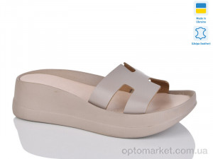 Купить Шльопанці жіночі 001 капучино к. Sali коричневий