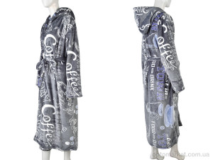 Халат жіночі 002-1 grey Banko сірий  оптом от Optomarket