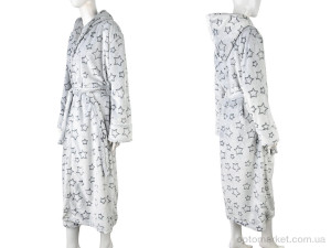 Халат жіночі 002-10 grey Banko сірий  оптом от Optomarket