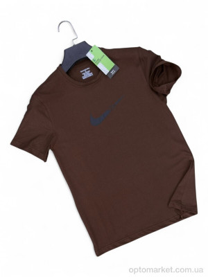 Футболка чоловічі 002-2 brown N.ke коричневий  оптом от Optomarket