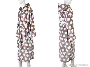 Халат жіночі 002-7 brown Banko коричневий  оптом от Optomarket