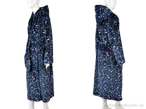 Халат жіночі 002-8 navy Banko синій  оптом от Optomarket