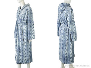 Халат жіночі 002-9 blue Banko синій  оптом от Optomarket