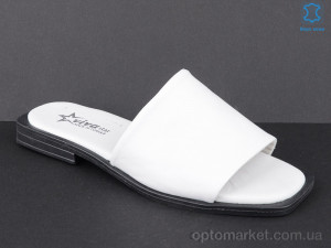 Шльопанці жіночі 003-2 white Viva Star білий  оптом от Optomarket