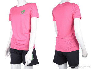 Футболка жіночі 004-1 pink 4 seasons рожевий оптом от Optomarket