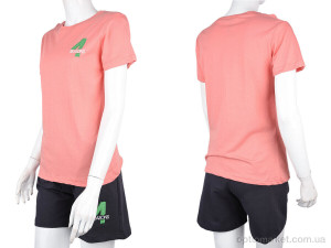 Футболка жіночі 004-3 pink 4 seasons рожевий оптом от Optomarket