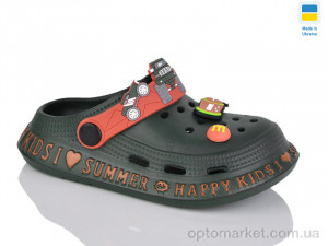 Купить Крокси дитячі 005 хакі оранж Gipanis хакі