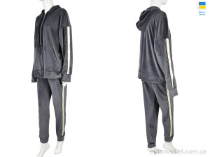 Спортивний костюм жіночі 006-3 grey Banko сірий  оптом от Optomarket