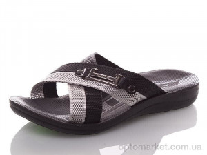 Купить Шльопанці чоловічі 008 black Malibu чорний