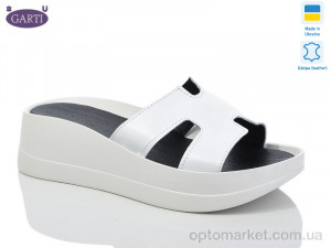 Купить Шльопанці жіночі 0094 біла шкіра Garti білий