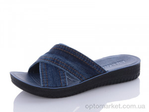 Купить Шльопанці жіночі 01-067 синій Rima&Joudi синій