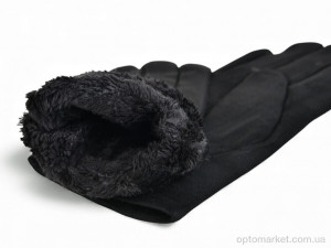 Рукавички жіночі 01 black Ronaerdo чорний  оптом от Optomarket
