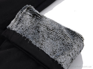 Рукавички жіночі 01 замш махра RuBi чорний  оптом от Optomarket