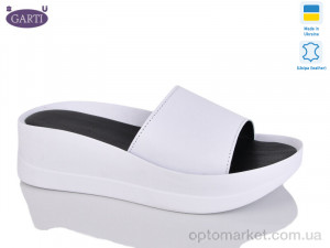 Купить Шльопанці жіночі 0133 біла шкіра Garti білий