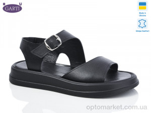 Купить Босоніжки жіночі 0138 чорна шкіра Garti чорний