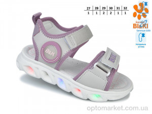 Босоніжки дитячі 01406C LED Bi&Ki сірий  оптом от Optomarket