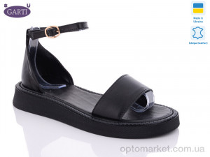 Купить Босоніжки жіночі 0143 чорна шкіра Garti чорний