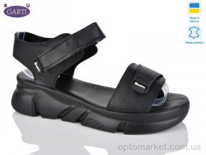 Купить Босоніжки жіночі 0150 чорна шкіра Garti чорний