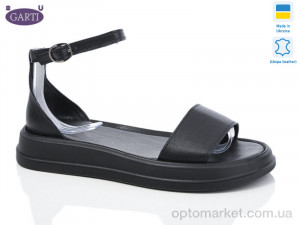 Купить Босоніжки жіночі 0183 чорна шкіра Garti чорний