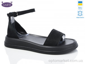 Купить Босоніжки жіночі 0183 чорний замш Garti чорний