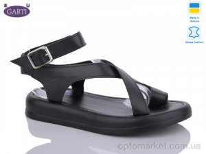 Купить Босоніжки жіночі 0191 чорна шкіра-old Garti чорний