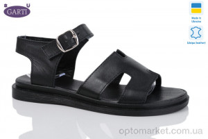 Купить Босоніжки жіночі 0194 чорна шкіра Garti чорний