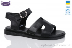 Купить Босоніжки жіночі 0194 чорна шкіра Garti чорний