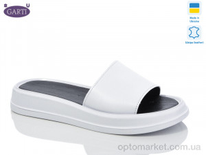 Купить Шльопанці жіночі 0197 біла шкіра Garti білий