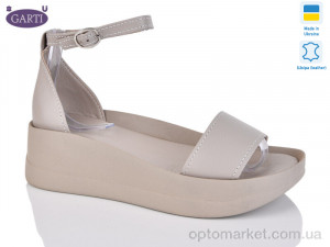 Купить Босоніжки жіночі 0198 беж шкіра Garti коричневий